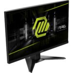 Monitorius MSI MAG 244F, šoninis vaizdas su matiniu ekranu