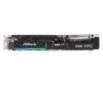 Vaizdo plokštė ASROCK Intel Arc A580 su metaliniu galiniu dangteliu