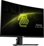 Monitorius MSI MAG27CQ6F, šoninis vaizdas su VESA tvirtinimu