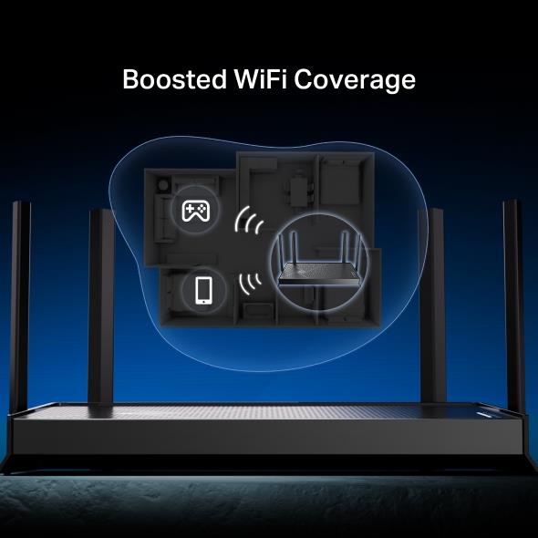 f5374fd8-8b14-4c02-9003-60b1f28199e6 Wireless Router TP-LINK 3600 Mbps Number of antennas 4 ARCHERBE3600