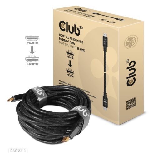 HDMI į HDMI laidas 10m, modelis CAC-2313