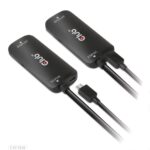 Adapterio USB-C į USB/HDMI/M/F CAC-1336 šonas, rodo jungčių išdėstymą