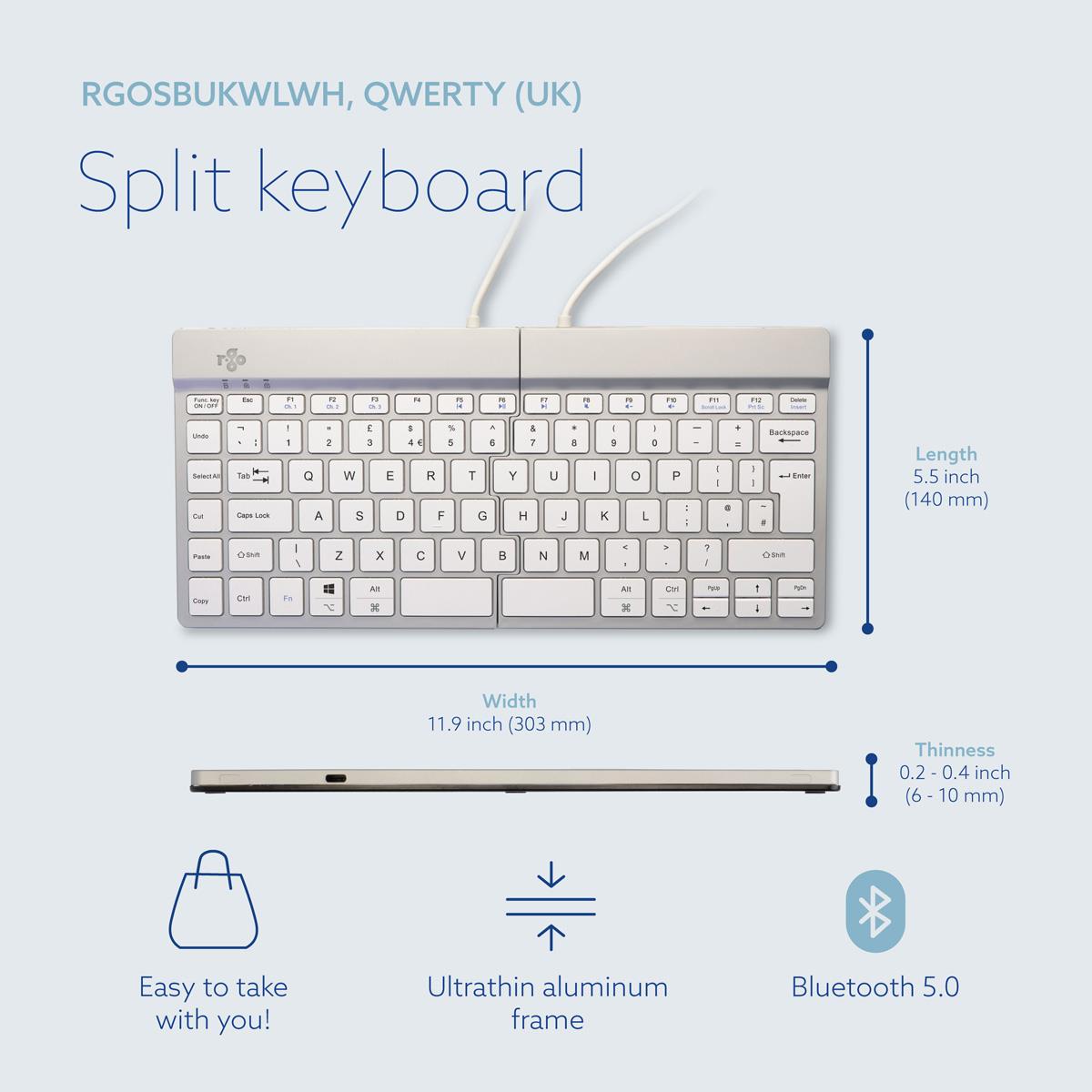 f7439bee-51b4-4258-96b0-82c120f6f5fe-1 KEYBOARD WRL SPLIT BREAK/WHITE RGOSBUKWLWH R-GO TOOLS