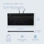 KEYBOARD WRL COMPACT BREAK/BLACK RGOSBUKWLBL R-GO TOOLS