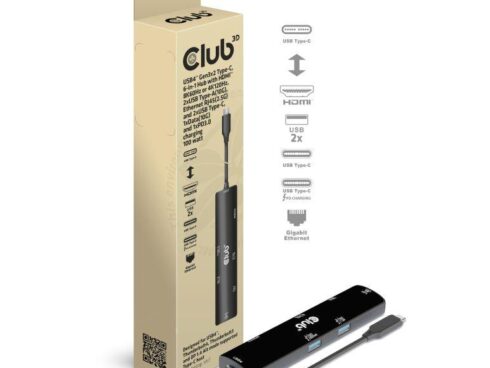 I/O HUB 6IN1 USB-C HDMI/100W CSV-1599 CLUB3D
