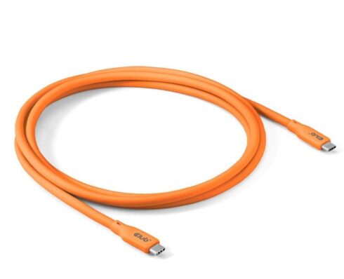 USB-C į USB-C laidas 2m, oranžinis, modelis CAC-3000
