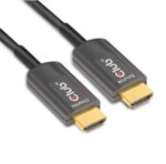 HDMI kabelis CLUB3D CAC-1376, artimas vaizdas, rodo jungtis abiejuose galuose