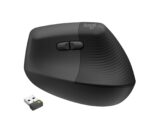 Logitech USB optinė vertikali pelė, juoda, modelis 910-006494