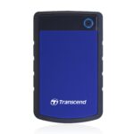 Išorinis HDD TRANSCEND StoreJet 1TB, matomas iš viršaus su USB 3.0 jungtimi