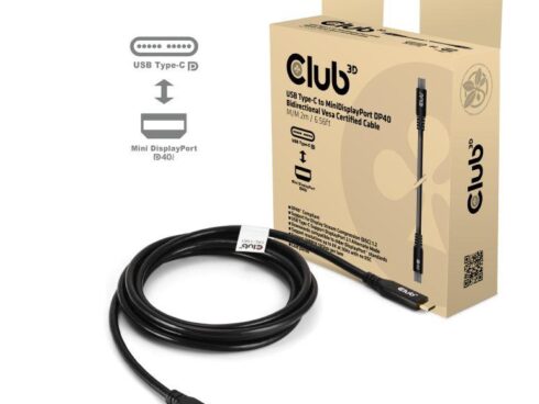 CABLE USB-C TO MINI DP 1.2M/M/M CAC-1561 CLUB3D