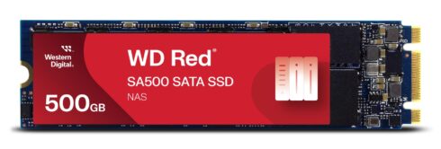 SSD WESTERN DIGITAL Red SA500 500GB M.2 SATA 3.0, skaitymo greitis 560 MB/s