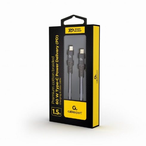 USB-C PD laidas 1.5 m, 60 W