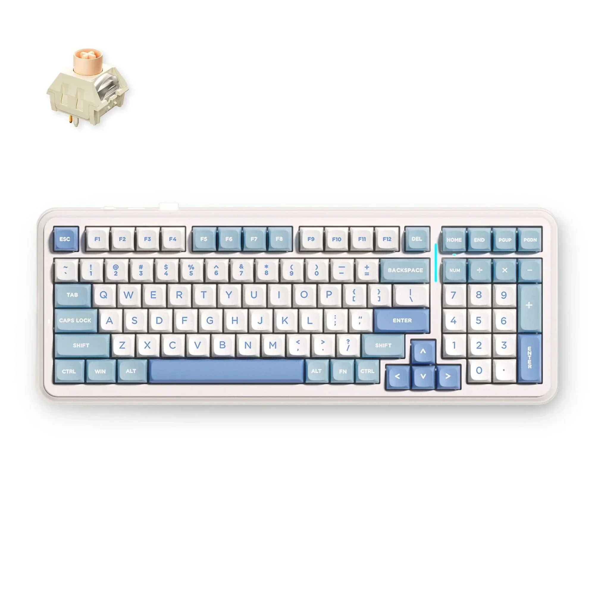 mchose-official-sky-blue-icy-creamsicle-switch-mchose-k99-v2-wireless-gasket-mount-mechanical-keyboard-1166639456 MCHOSE K99 V2 Klaviatūra (Sky Blue)