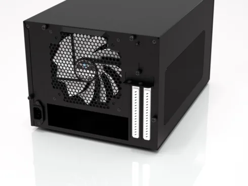 Fractal Design   NODE 304   2 - USB 3.0 (Internal 3.0 to 2.0 adapter included)1 - 3.5mm audio in (microphone)1 - 3.5mm audio out (headphone)Power button with LEDHDD LED   Black   Power supply included No