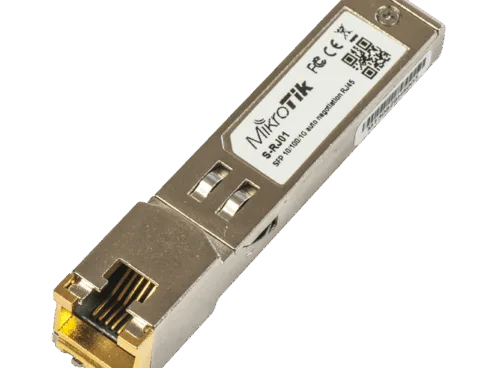 MikroTik   S-RJ01   SFP   Copper   RJ-45   10/100/1000 Mbit/s   Maximum transfer distance 100 m   0 to +85C