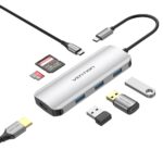 VENTION 7-in-1 USB C dokas su 4K HDMI ir 3 USB 3.0 prievadais