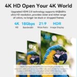 CABLE HDMI MALE/FEMALE 4K/2M BLACK AHCBH VENTION