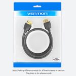 HDMI kabelis 3M, VENTION, rodomas iš šono su lankstumu