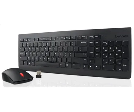 Lenovo   Essential   Essential Wireless Keyboard and Mouse Combo - US English with Euro symbol   Keyboard and Mouse Set   Wireless   Mouse included   US   Black   Numeric keypad   Wireless connection