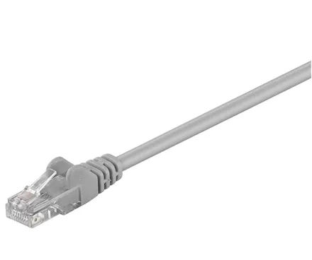 Goobay   CAT 5e patch cable, U/UTP   Grey RJ45 male (8P8C)   RJ45 male (8P8C)