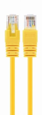 CAT5e UTP tinklo kabelis, geltonas, 0.25 m