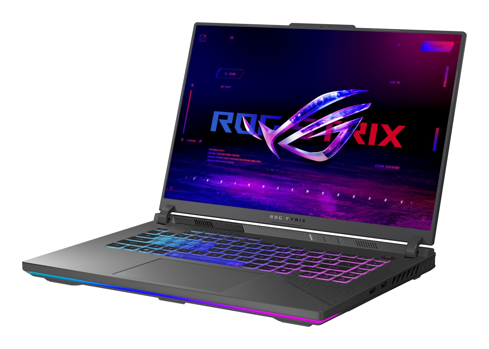 28d133b0-fc99-45c3-83b8-723f30ba7ebb Nešiojamas kompiuteris ASUS G614PR, šoninis vaizdas su jungtimis