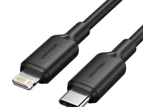 CABLE USB-C TO LIGHTNING/2M BLACK LAKBH VENTION