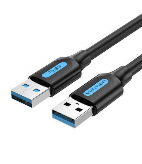 USB 3.0 A vyr. į A vyr. laidas, 1.5 m, juodas