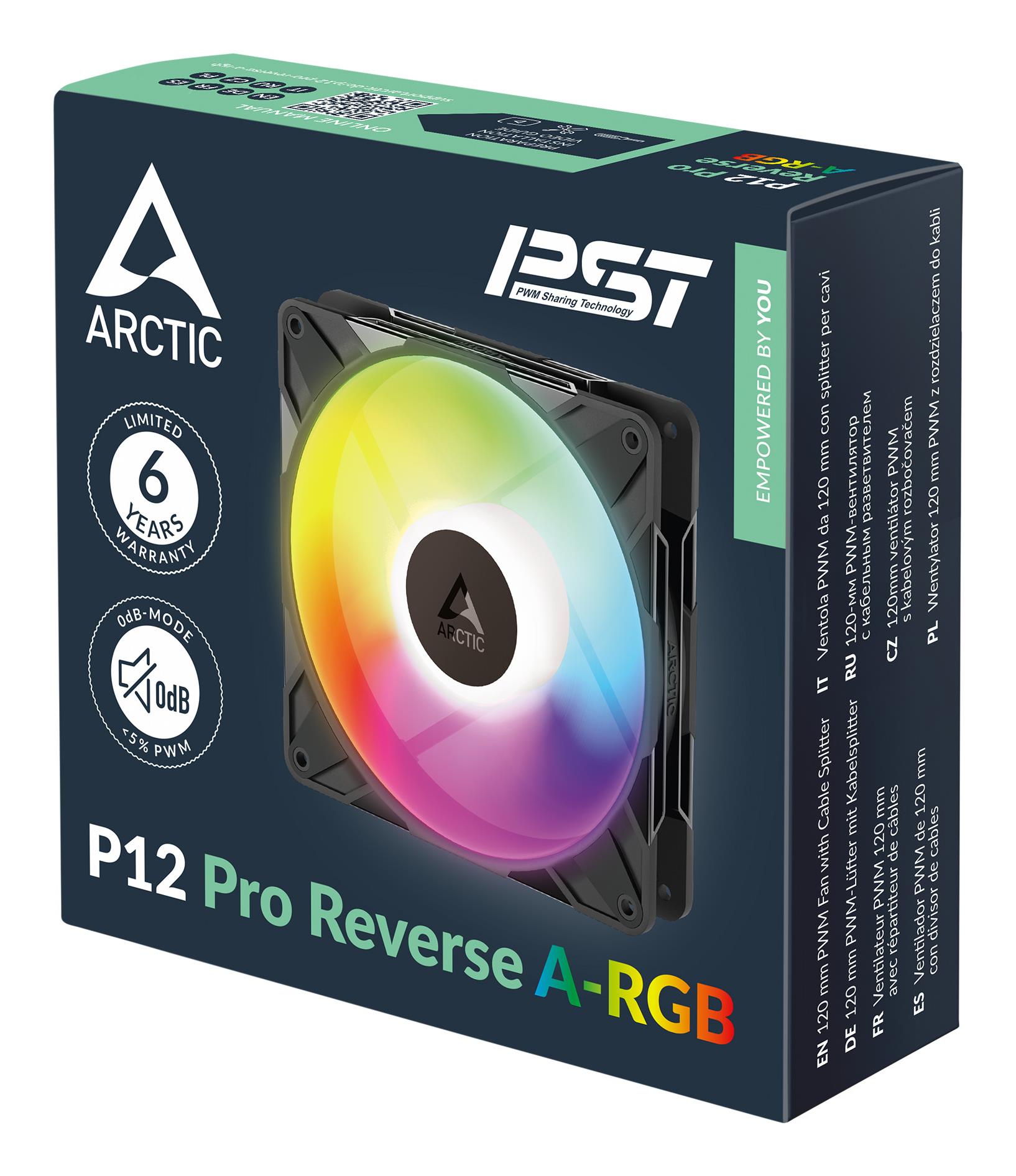 33881249-36c8-4132-93cf-c1bdad158622 CASE FAN 120MM P12 PRO A-RGB/BLACK ACFAN00322A ARCTIC