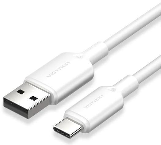 34bfff54-138f-4eef-88ec-bc253e55a14f-1 USB-C į USB 2.0 laidas, 1 m, 3A, baltas