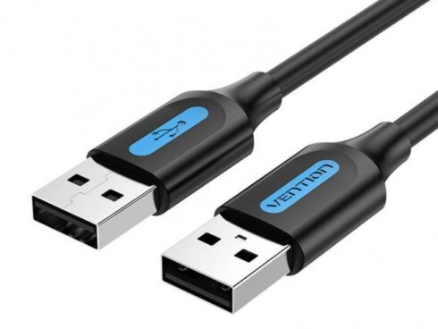 CABLE USB2.0 MALE TO MALE/1.5M BLACK COJBG VENTION