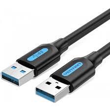 3e3ce890-b5c6-414c-9e74-50756c089c7f-1 USB 3.0 male to male laidas, 0.5 m ilgio, juodas