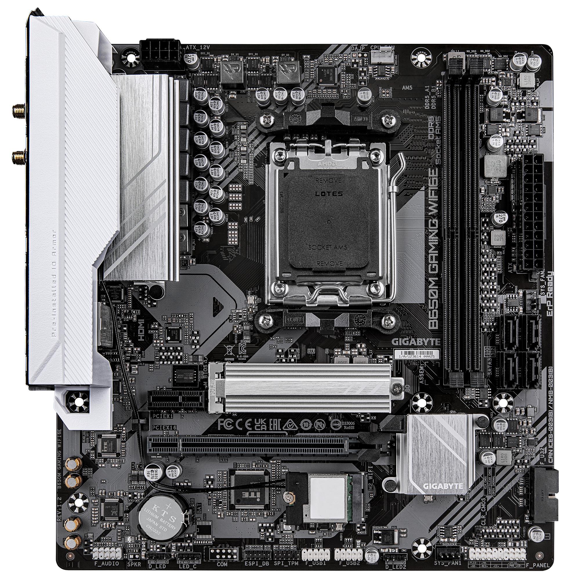3e88f67b-357b-447d-aef4-8d8fa247d0f7 Mainboard GIGABYTE AMD B650 SAM5 Micro-ATX Memory DDR5 B650MGAMINGWIFI6E1.4