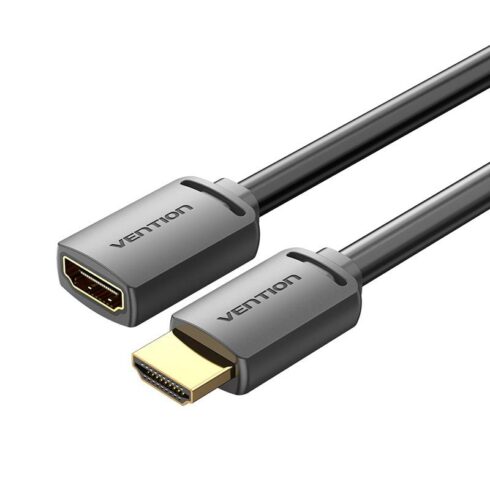 HDMI male/female kabelis 4K@60Hz, 1 m ilgio