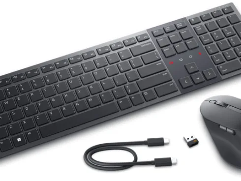 Dell   Premier Collaboration Keyboard and Mouse   KM900   Keyboard and Mouse Set   Wireless   LT   Graphite   USB-A   Wireless connection