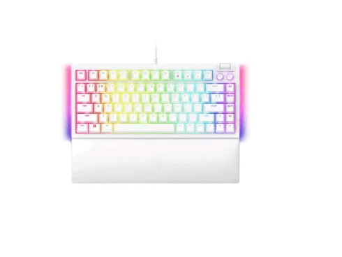 Razer   BlackWidow V4 75%   White   Gaming keyboard   Wired   US   Mechanical Switches