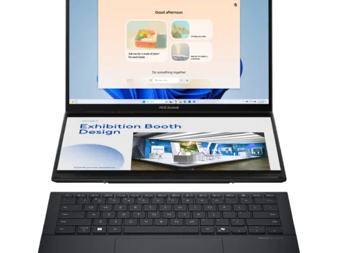 Asus   Zenbook   Duo UX8406CA-PZ068X   Basalt Gray   14 "   OLED   Touchscreen   3K   2880 x 1800 pixels   Glossy   Intel Core Ultra 9   285H   32 GB   LPDDR5X   Solid-state drive capacity 2000 GB   Intel Arc Graphics   Windows 11 Pro   802.11be   Bluetooth version 5.4   Keyboard language English