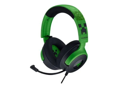Razer Gaming Headset   Kraken V4 X   Wired   Over-Ear   Microphone   Minecraft Edition