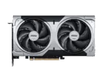 Vaizdo plokštė MSI GeForce RTX 5060 Ti su matomais HDMI ir DisplayPort prievadais