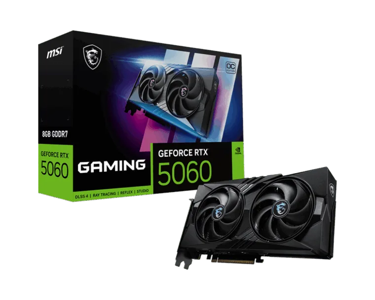 MSI GeForce RTX 5060 8G GAMING OC su 8 GB GDDR7 atmintimi