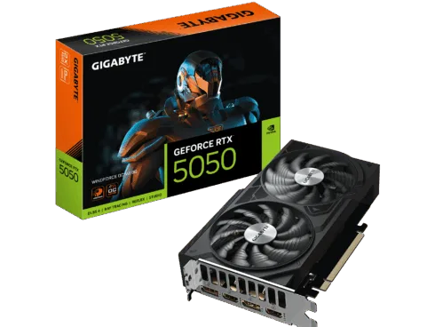 Gigabyte GeForce RTX 5050 WINDFORCE OC V2 8G   NVIDIA   8 GB   GeForce RTX 5050   GDDR6   HDMI ports quantity 2   PCI-E 5.0