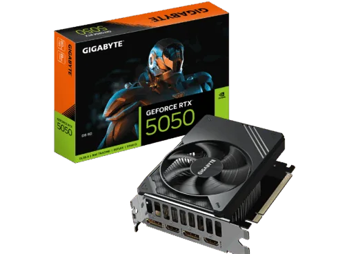 Gigabyte GeForce RTX 5050 D6 8G   NVIDIA   8 GB   GeForce RTX 5050   GDDR6   HDMI ports quantity 2   PCI-E 5.0