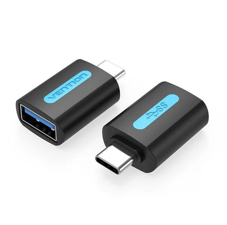 58de91c9-38c0-45a6-b1ef-f6cc4a6be246-1 USB 3.0 į USB-C adapteris Vention CDUB0, juodas