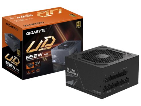 Power Supply GIGABYTE UD850GM PG5 V2 ATX 3.1 850 Watts Efficiency 80 PLUS GOLD PFC Active MTBF 100000 hours GP-UD850GMPG5V2