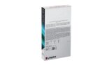 Išorinis SSD Kingston, USB-A ir USB-C jungtys, matomas iš šono