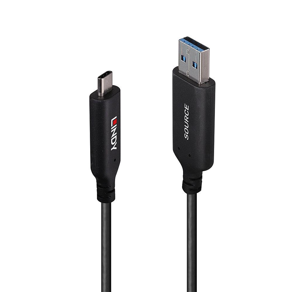 751c295c-95b1-4c7a-8a17-9e5605c1aff2-1 Kabelio USB 3.2 Type A į Type C 25m artimas vaizdas, rodo jungtis ir tekstūrą