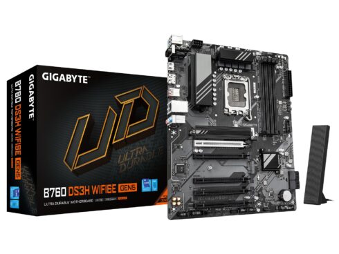 Mainboard GIGABYTE Intel B760 Express LGA1700 ATX Memory DDR5 Memory slots 4 B760DS3HWF6EGEN51.0