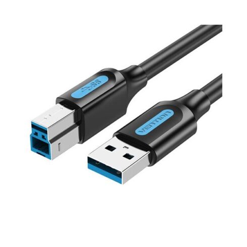 USB 2.0 A vyr. - B vyr. laidas, 5 m, juodas