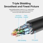 CABLE HDMI MALE/FEMALE 4K/0.5M BLACK AHCBD VENTION