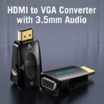 Vention HDMI į VGA konverteris su 3,5 mm audio jungtimi, šoninis vaizdas